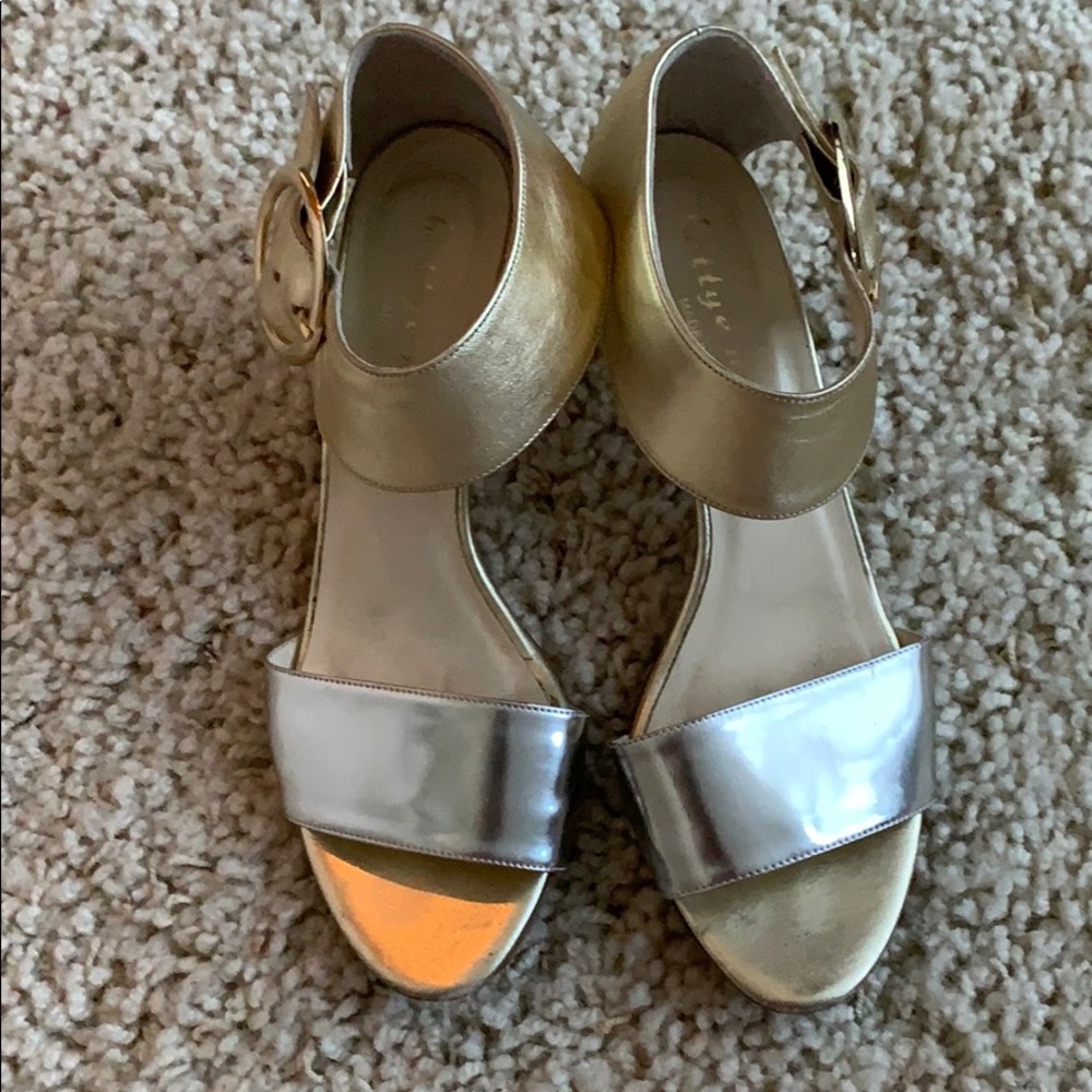 Bettye Muller Low Heel Gold/silver